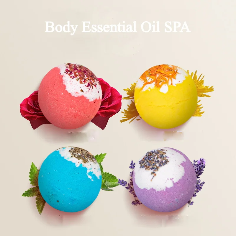 Custom Wholesale Ball Shape Bubble Shower Fizzies Bath Bomb For Handmade Organic Bath Supplies Bathbomb