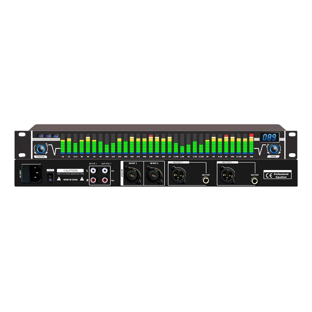 Digital Equalizer Professional Effects High quality stage home karaoke noise cancelling audio processor