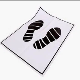 JZ Disposable Kraft Paper Floor Mat for Car Diamond High-quality Non Skid Standard 52*43cm ISO9001 ZX-001 1 Pcs Front White ZX