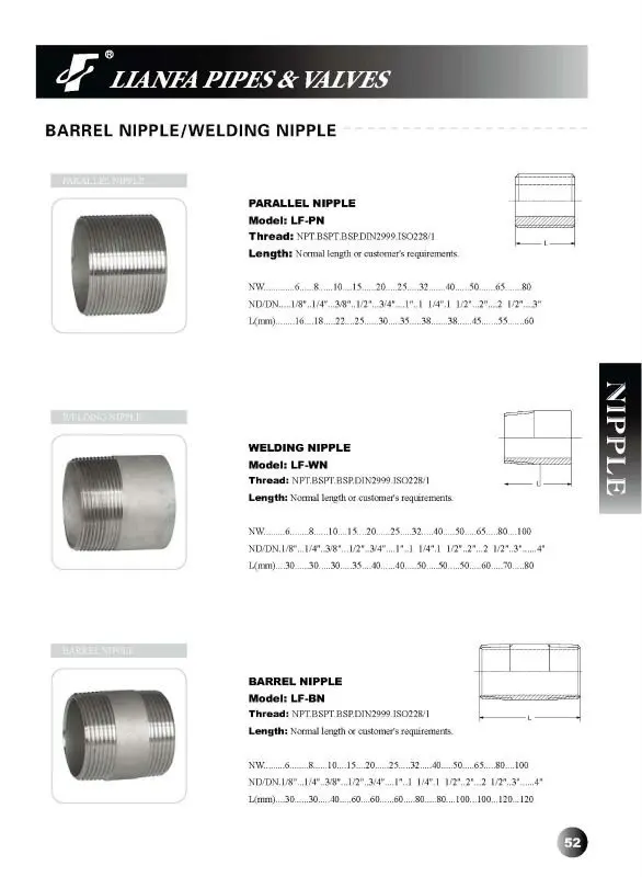 
Standard Pipe Nipple Manufacturer 