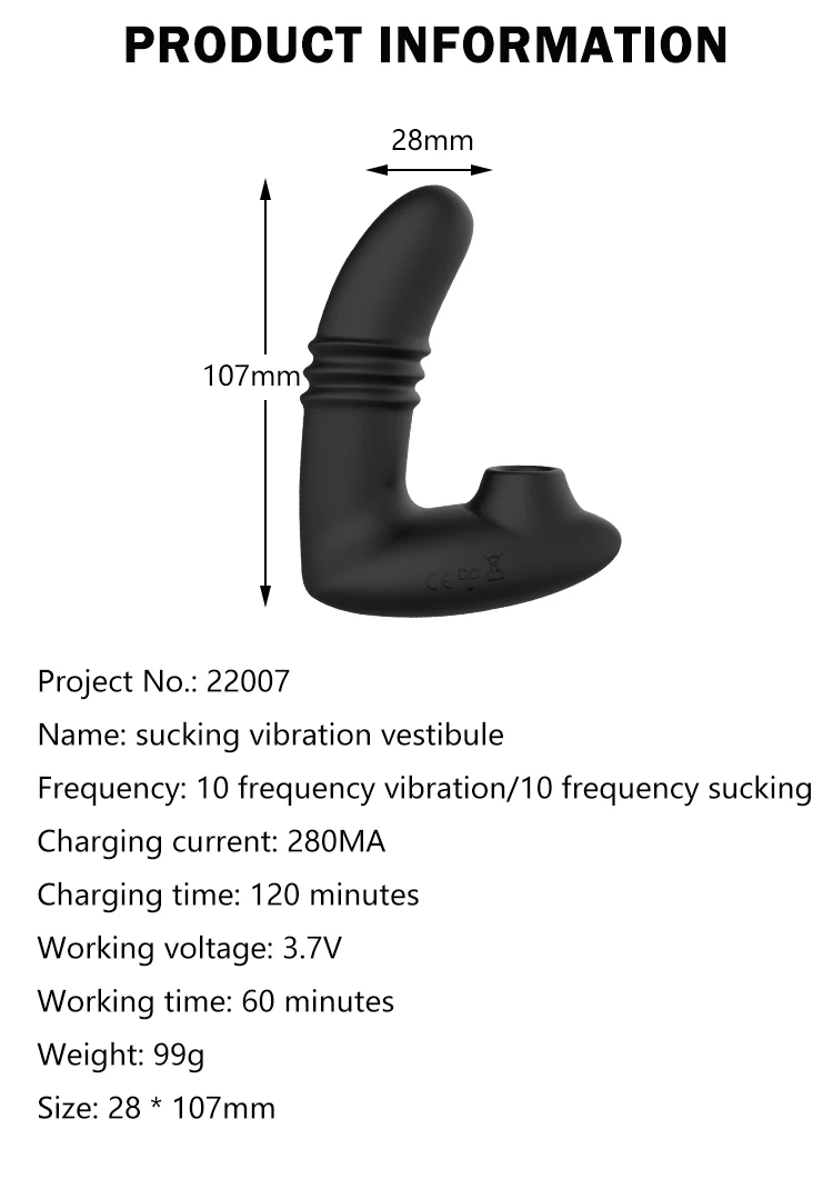 Retractable thrusting double vibration male female adult masturbation prostate massager G-spot Massage anal plug adult toy