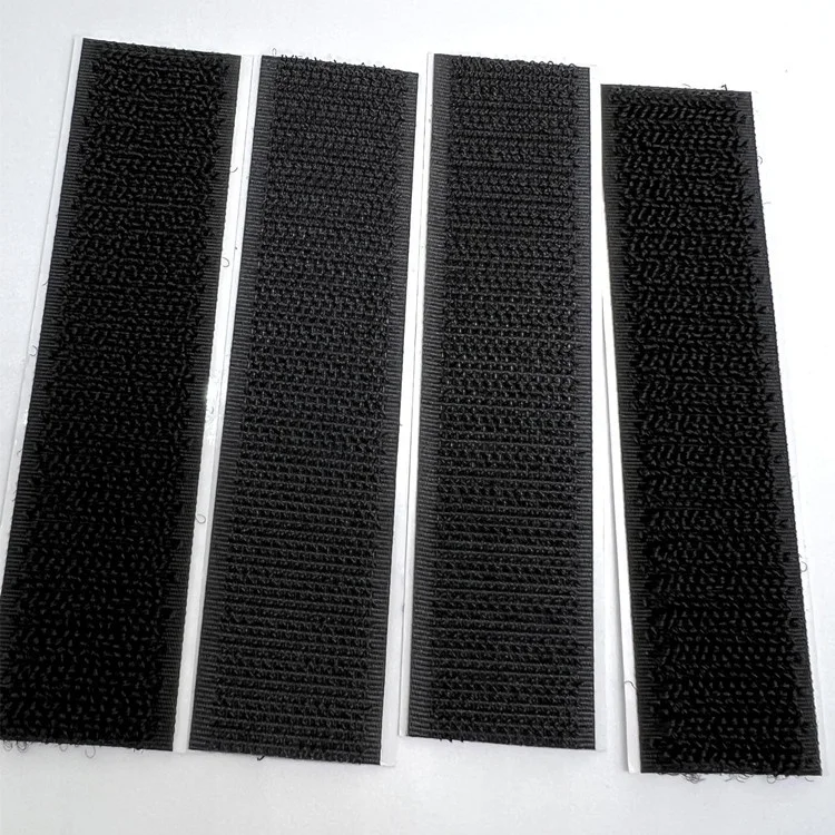 Colorful strong sticky back glue double side nylon fabric material fastener tape self adhesive hook and loop strap