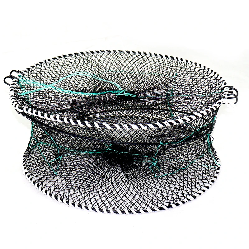 Hot Sale High Quality PE Plastic Coated Fishing Cage Spring-Loaded Crab Trap for Catching Fish Shrimp Lobster-Wholesale Cast Net