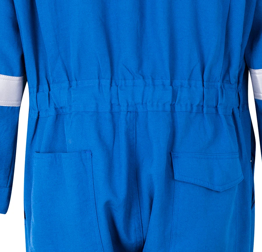 Coverall 100% Cotton Boiler Suits Coverall Workwear with Reflective Tape Oil Drill Coverall