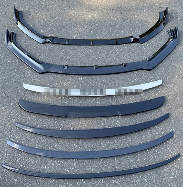 Car front lip  Carbon fiber front lip  front bumper with lips  For Audi A3 S3 A4 S4 A5 S5 A6 S6 A7 S7 A8 S8