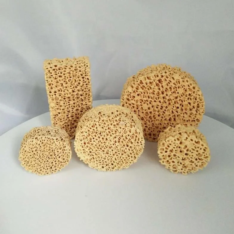 High Quality High Temperature Resistance Factory Price Zirconia Ceramic Foam Filter for Steel Casting and Foundry D55x15