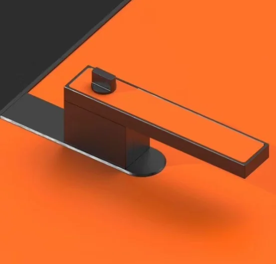 
colorful modern fancy zinc alloy material tubular glass door use locks and handles 2 levers keyed cylinder lock 