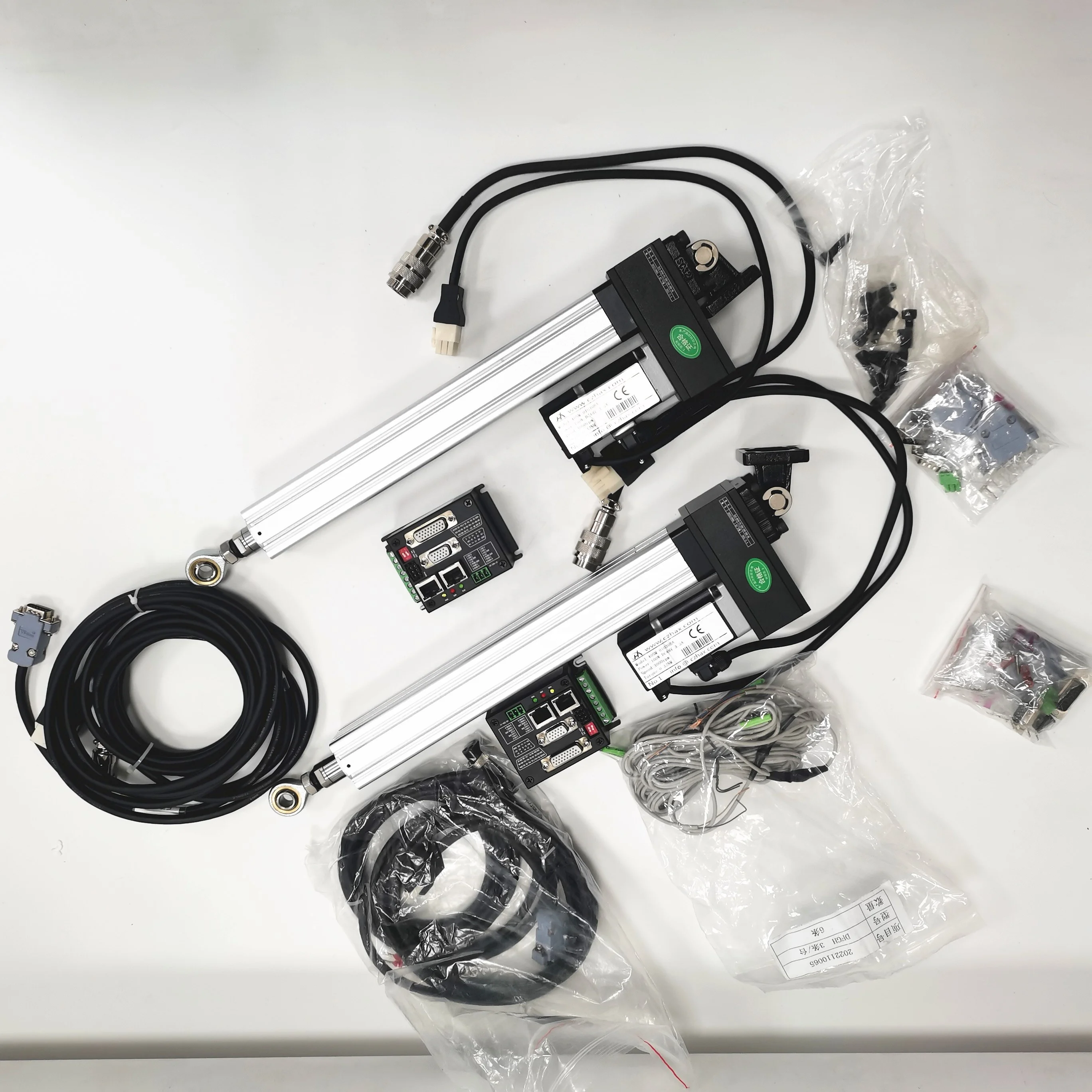 linear actuator servo 220V AC with software customized 100mm