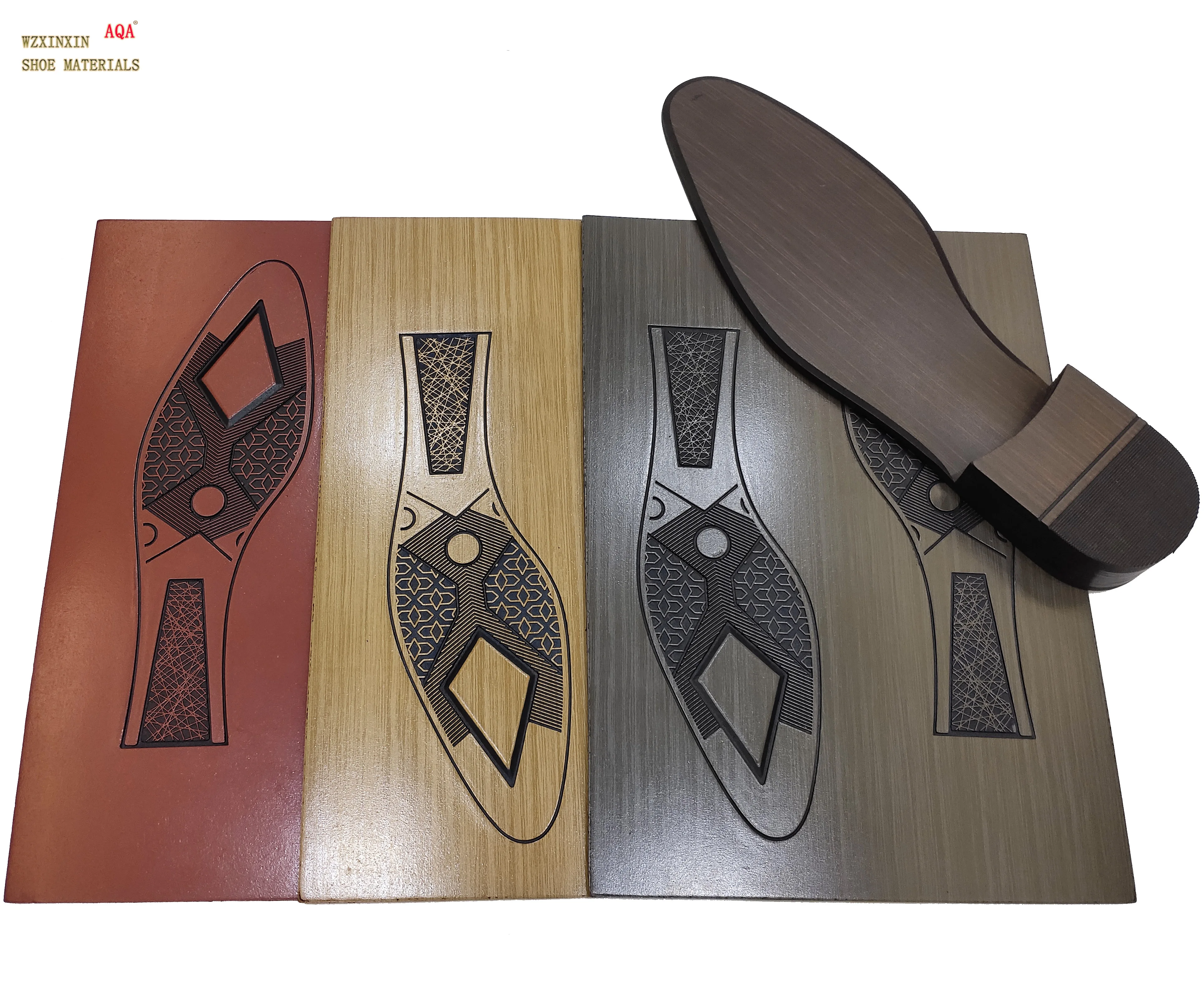 Popular various design footwear material  nonslip design durable high abrasion rubber outsole sheet for men dressing shoe sole