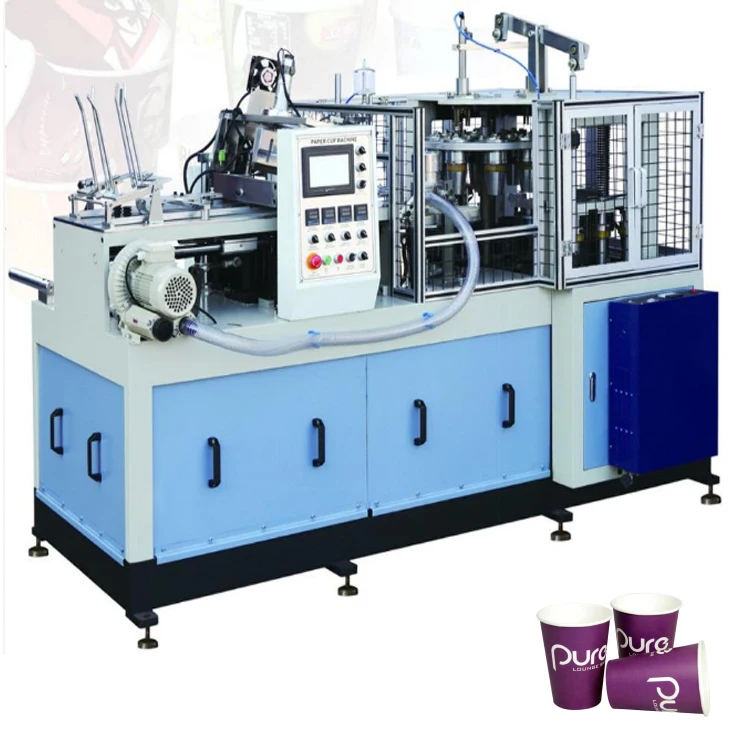 Cup Printing Machine, Mini Semi Automatic Paper Cup Machine Digital Paper 60-70 Pcs/min Production Capacity 0.4mpa 2700KG 6KW