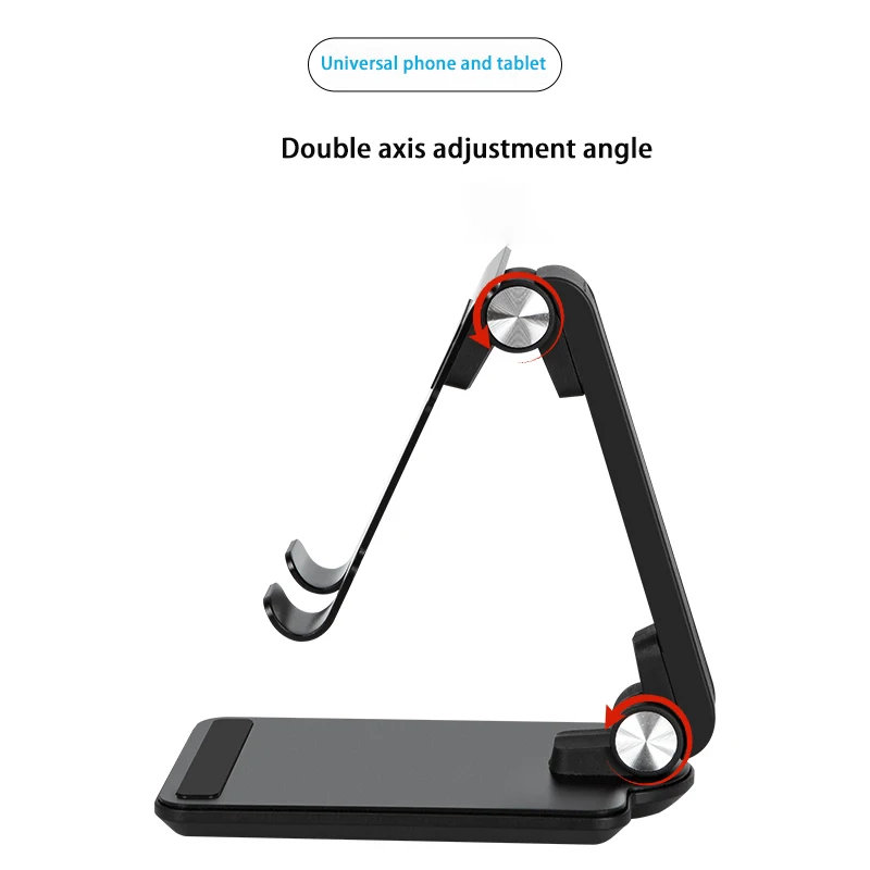 Universal Aluminum Desk Phone Holder Cellphone Stand  Fit For 4 To 10 Inch Phone and Tablet