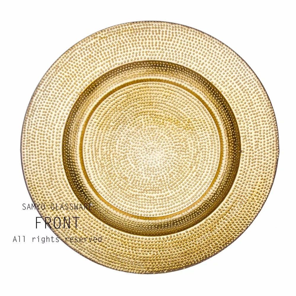 china suppliers wedding tableware rose gold charger plates