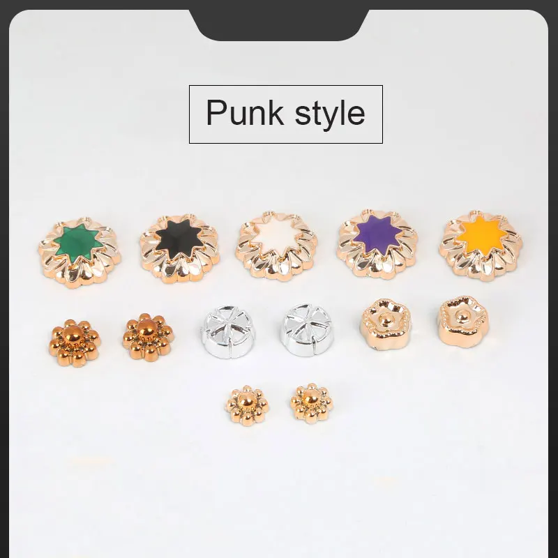 2024 Hot Sale Wholesale Gold Fashion Crystal Plastic Shoes & Bag Clothing Diamond & Pearl Decorative Rivet Plating Technique