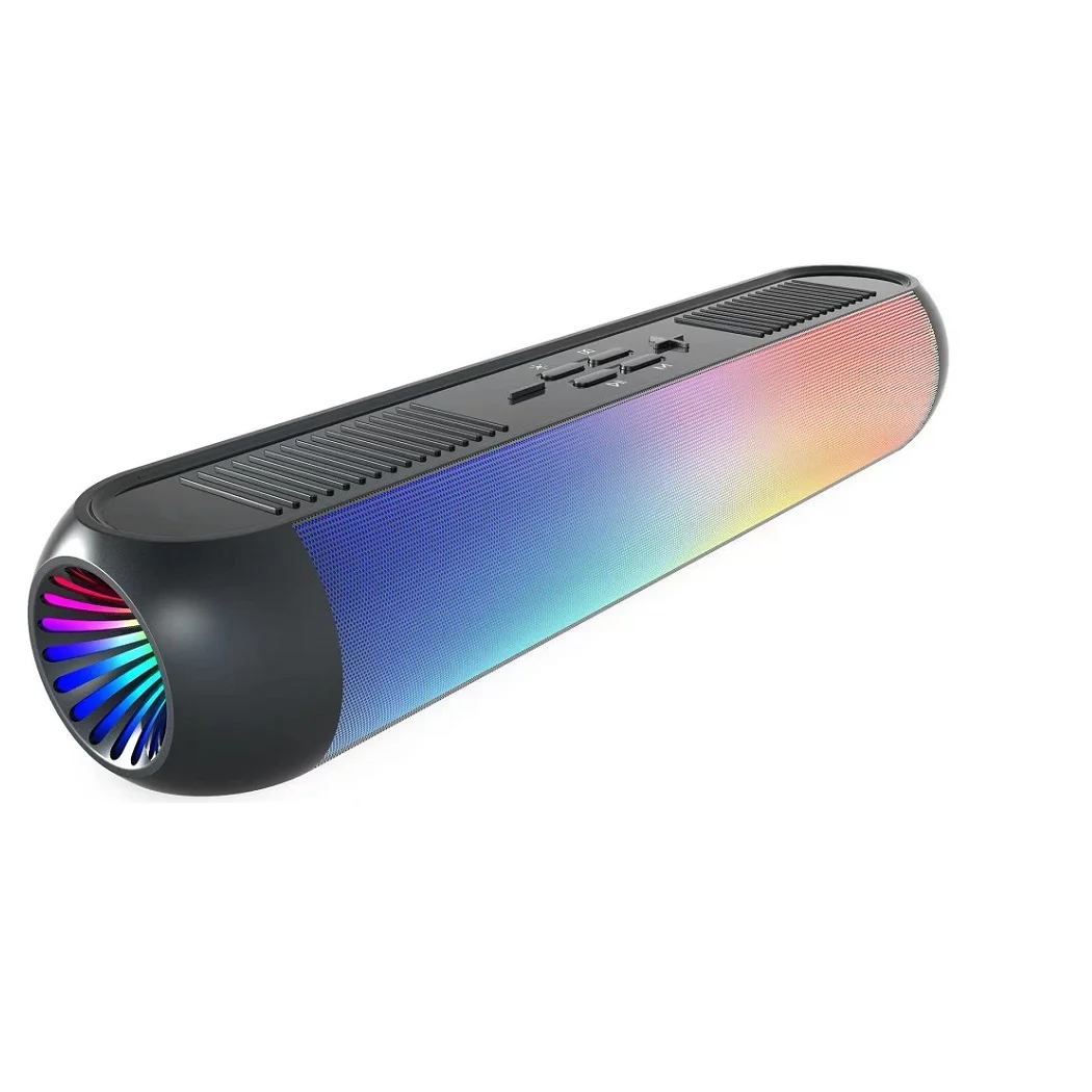 Беспроводная стерео колонка с поддержкой bluetooth Hi-Fi объемный бас Rgb Tws звуковая