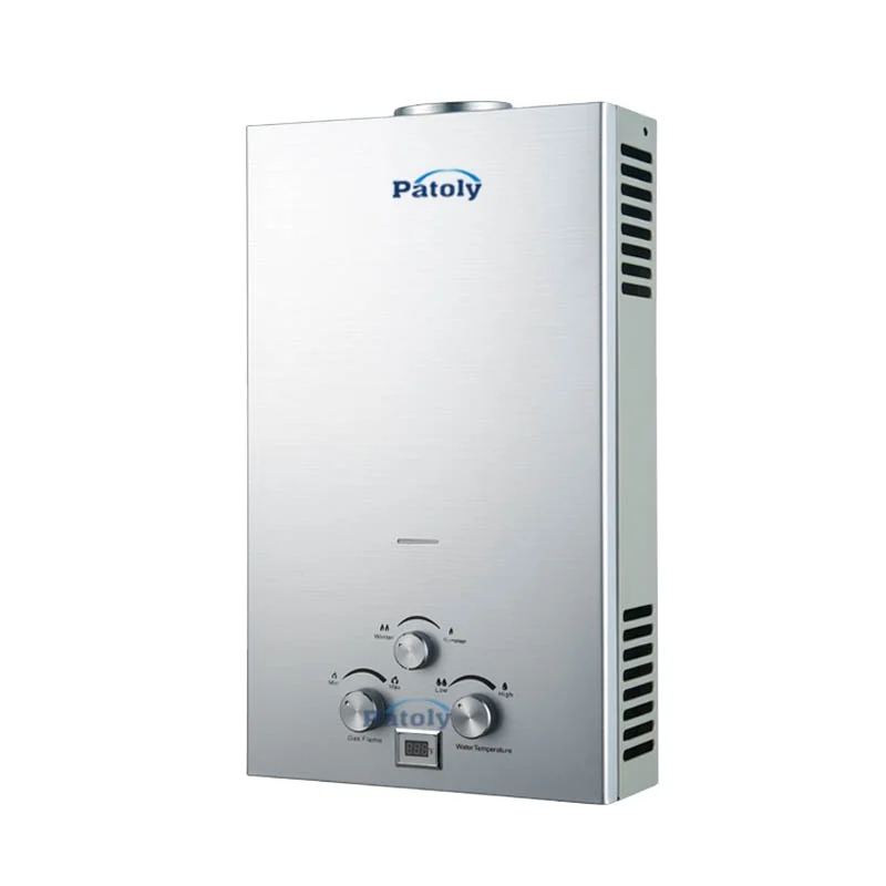 Indoor/outdoor 6L8L10L12L gaz heater portable overheat and flame out protection camping use gas hot water heater for home