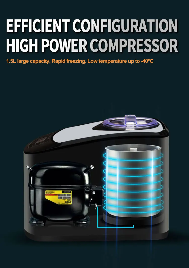 Portable Ice Cream Maker Oem High Quality Home Fruit Fast Mini Yogurt Machine Automatic