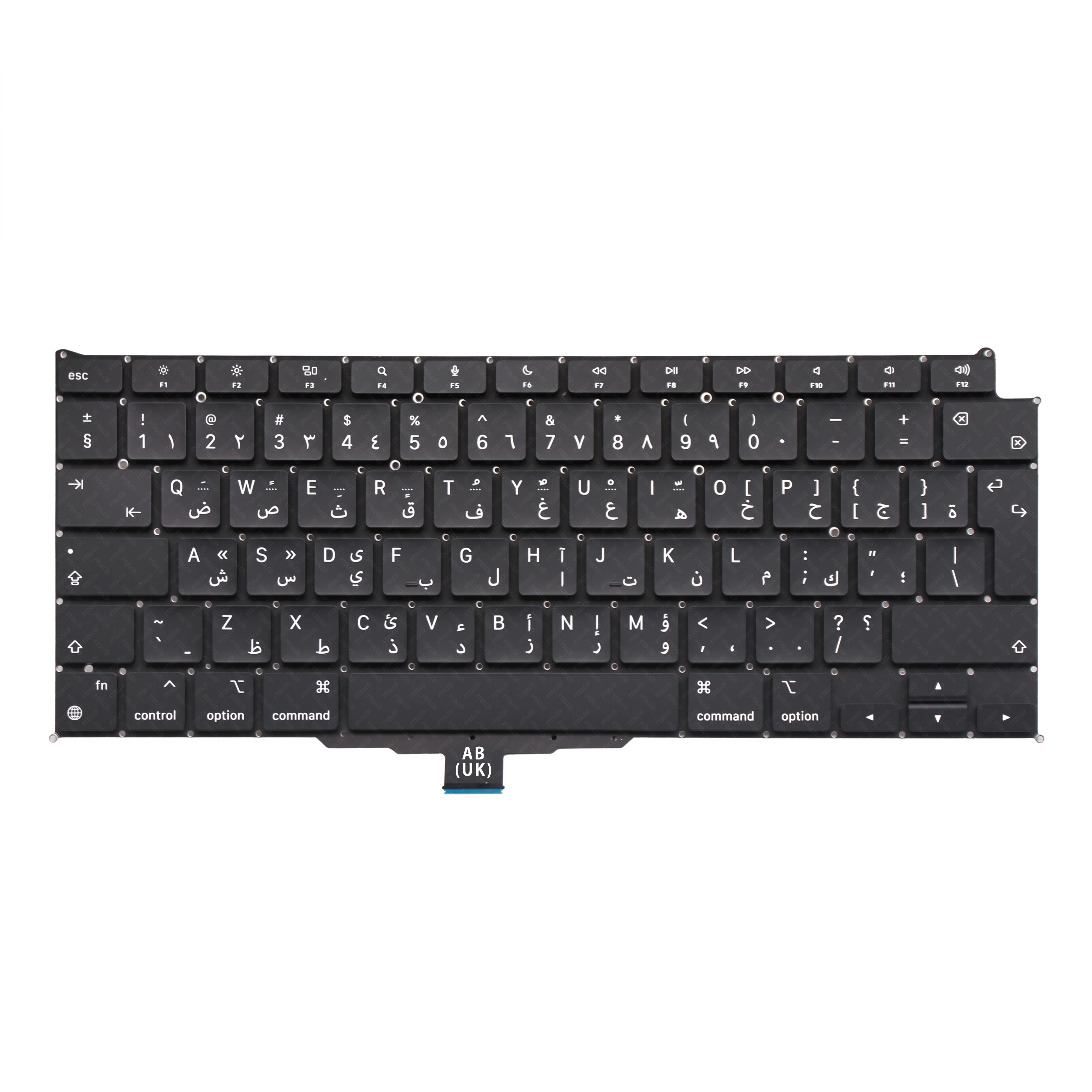 LCDOLED New UK-Arabic Layout Keyboard for Macbook Air 13 Inches A2337 2020 Laptop Keyboard Replacement