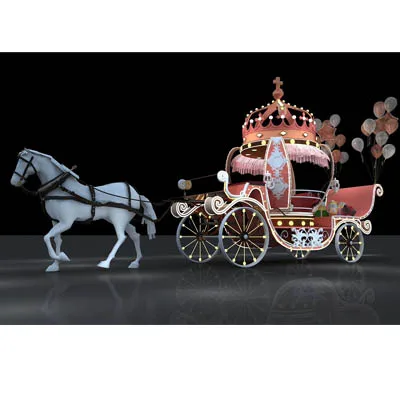 
Chinese new design horse carriage manufacturer for marriage wedding transport 