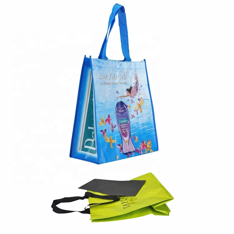 Reusable PP Woven carrying shopping grocery tote bag for colors sacs Supermarket shopping bags sac a main femme