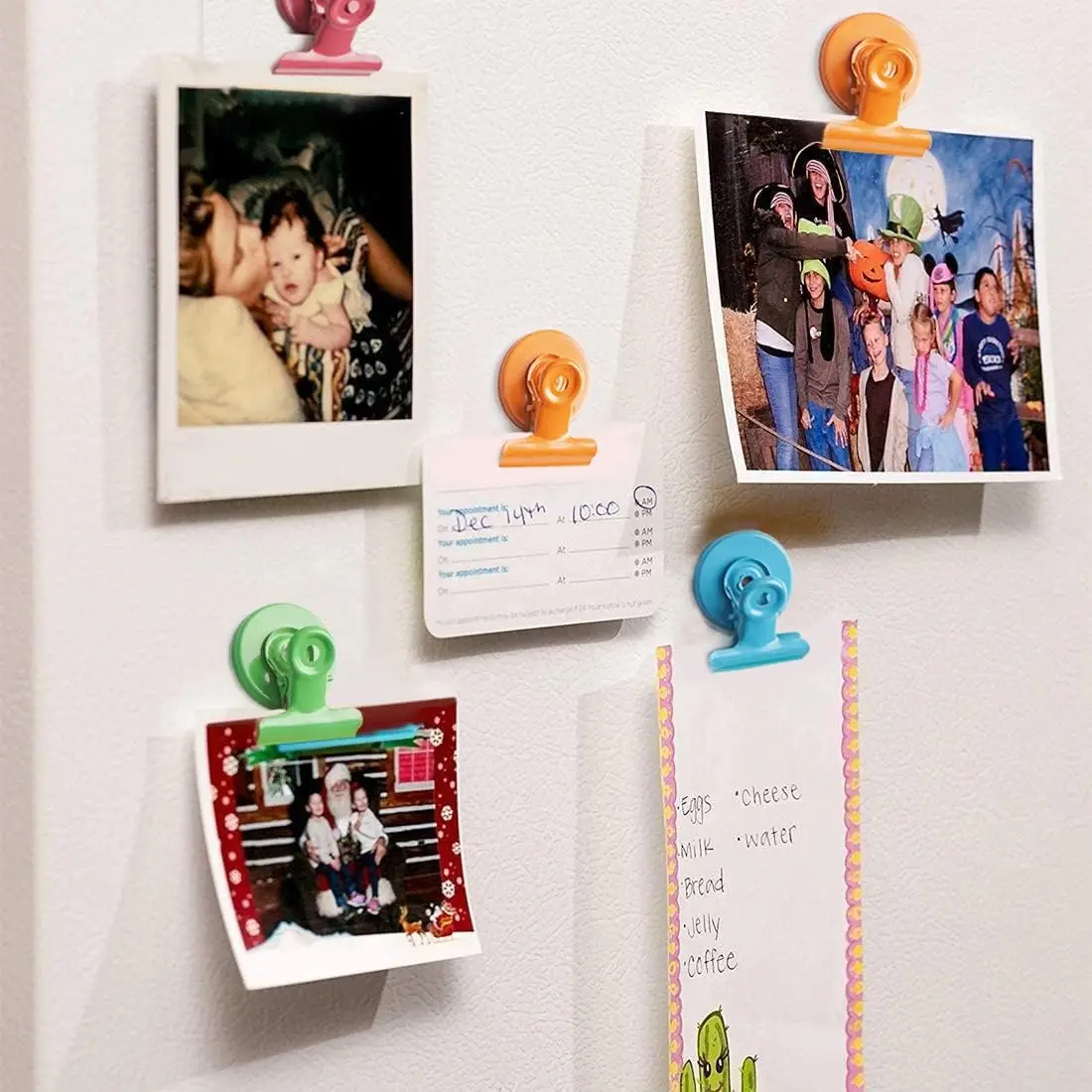 Color Paint Color Metal Magnet Clip Refrigerator Decoration Record Memory Photo Clip Office Whiteboard Magnet Clip