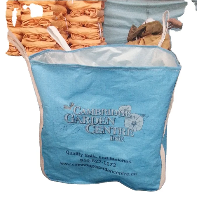 
chinese supplier single stevedroe straps plastic cover silo fibc big bag packing for the construction rubbish 