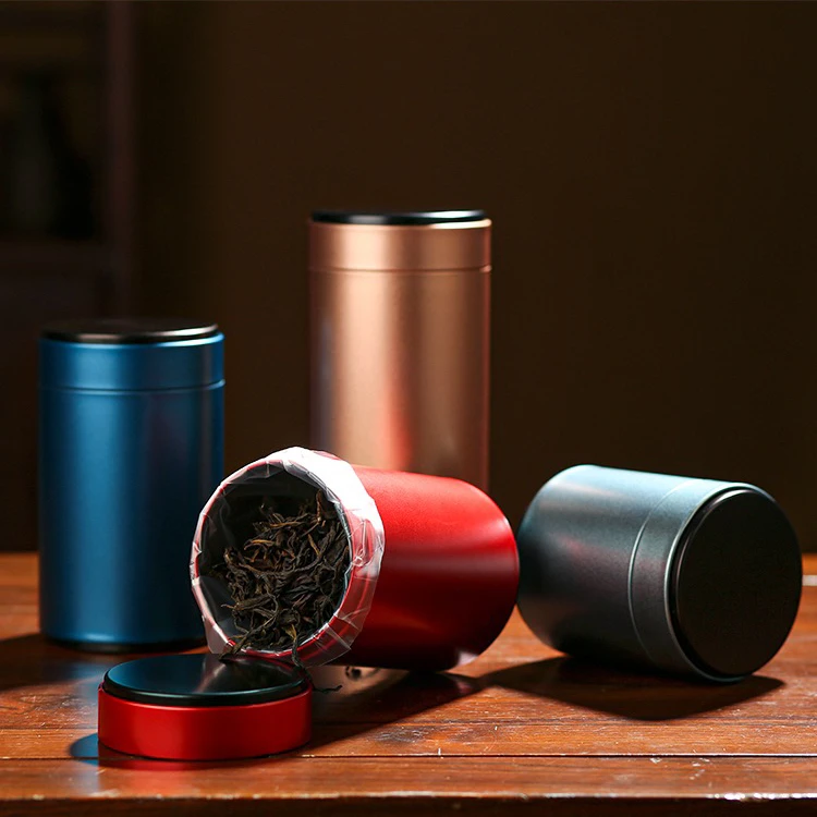 Competitive Empty Food Grade Metal Container 85*145mm Tea Tin Box