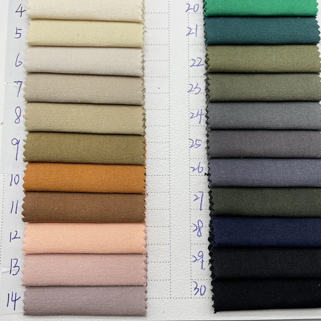 high quality Canvas woven cargo pants 100%cotton wash finish heavy 94*48 chinos high quality work wear canvas fabric for garment