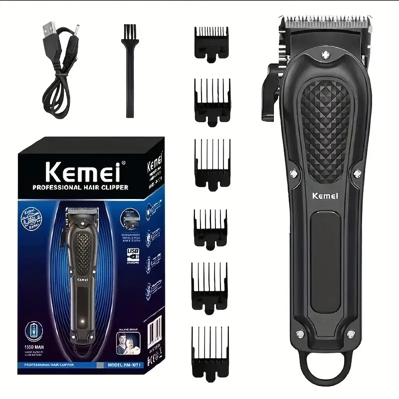 Kemei KM-1071 USB charging Professional Hair Cutting Machine Barber Supplies manufacturer High Speed Electric Body Hair Trimmer