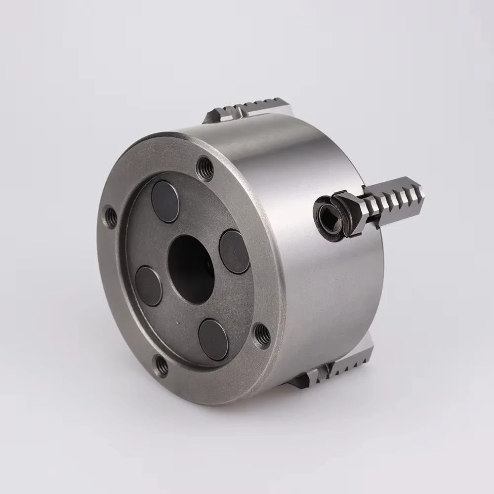 K72-100 4 Jaw Independent 100mm(3.94ft) Lathe Manual Scroll Chuck For Mini Mechanical Lathe With Harden Steel For Wood Process