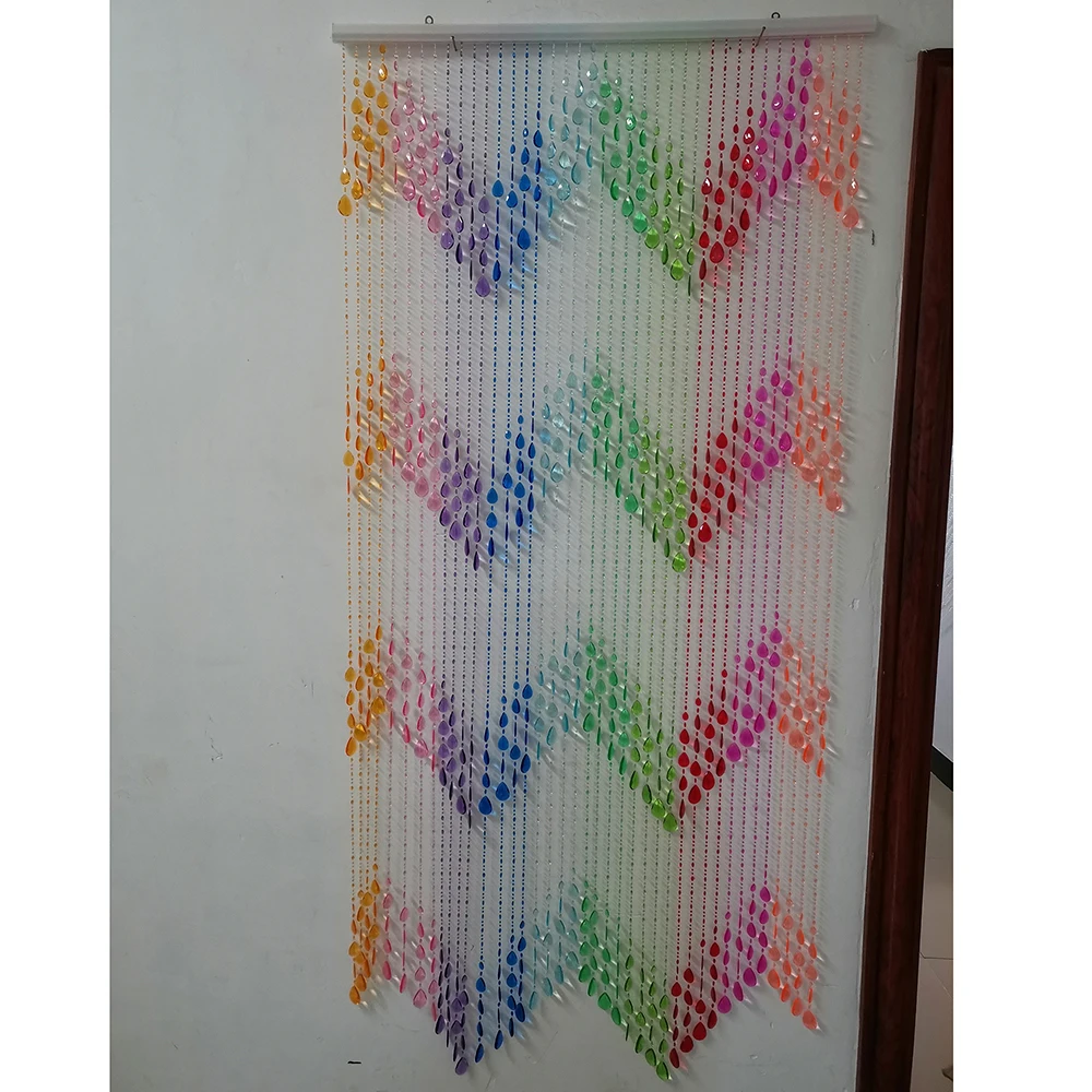 Teardrops Beads Door Curtains Rainbow Curtain Wedding Backdrop Luxury Curtains for Event Decor Event supplies