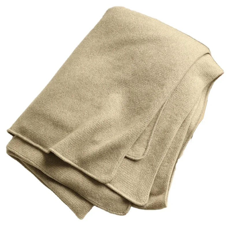 Custom LOGO Cashmere Winter Soft Blanket Super Soft Kashmir Luxury Pure Cashmere Throw blankets.