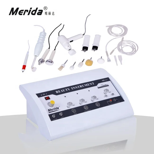 Multi function Ultrasonic Vacuum Galvanic High Frequency Spray Facial Machine
