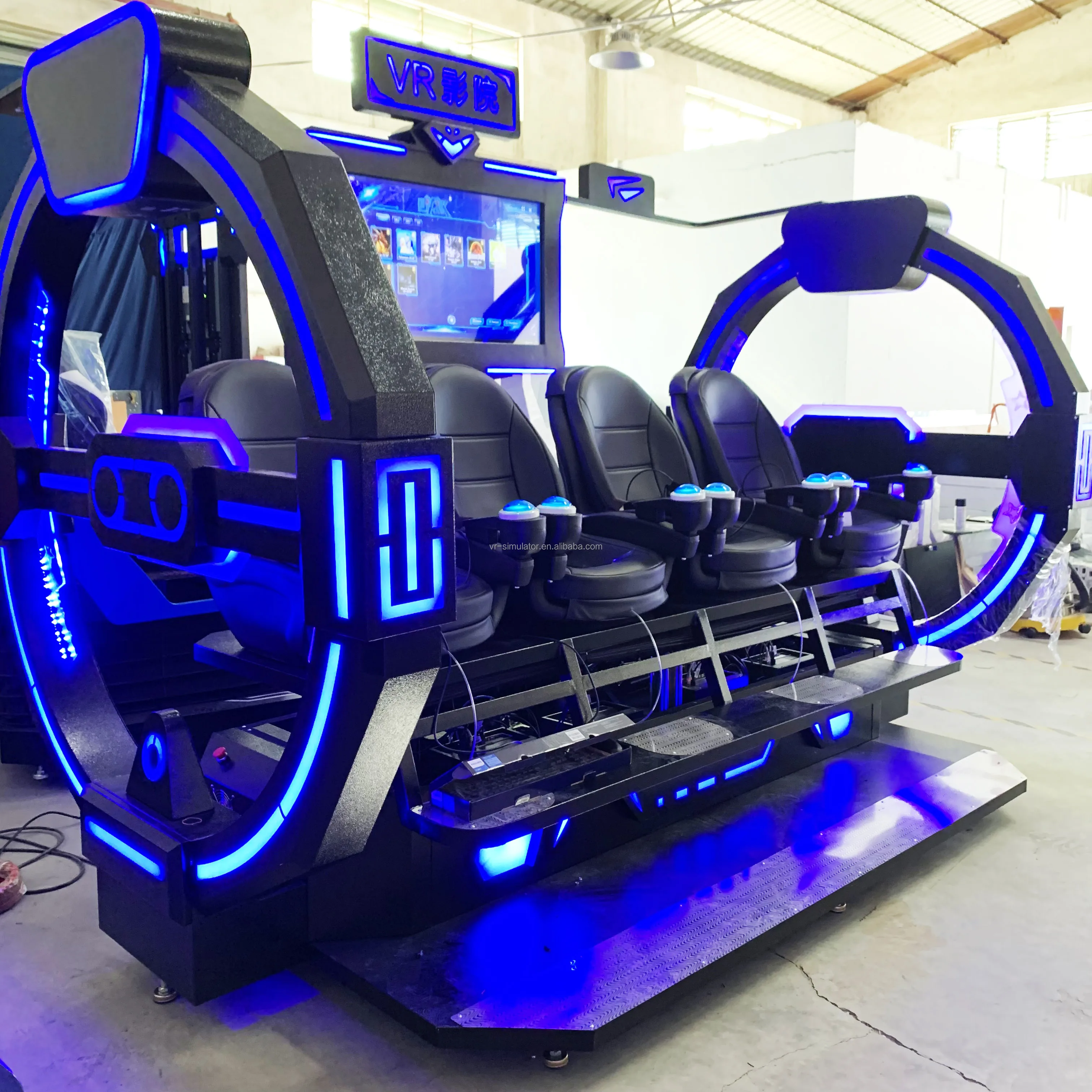 2022 Dreamland Reality Virtual Game Machine 4 Seats 9D VR Roller Coaster Cinema Equipment