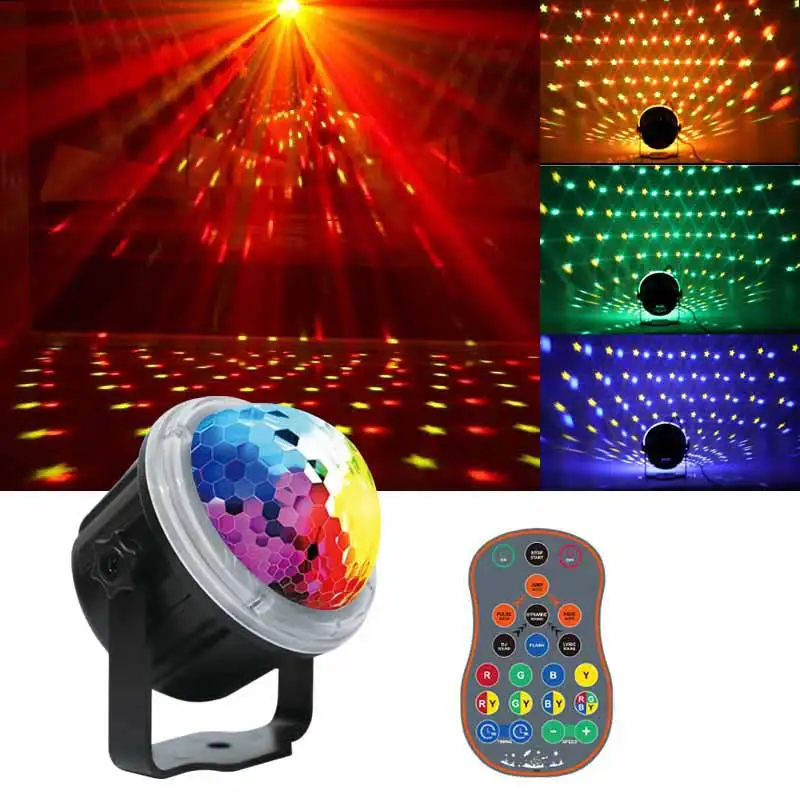 New yellow star LED lamp Dj Decoration party stage light  disco ball lights for Magic Car Atmosphere