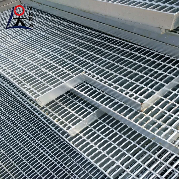 Q235 galvanized welded metal grating walkway flooring industries platform floor steel grating metal grate flooring