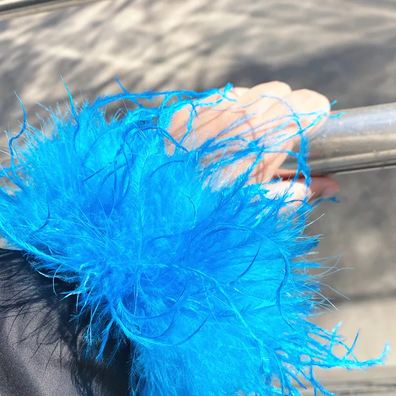 Wholesale Custom Color Turkey Feather Slap Band Fashion Feather Snap Bracelets