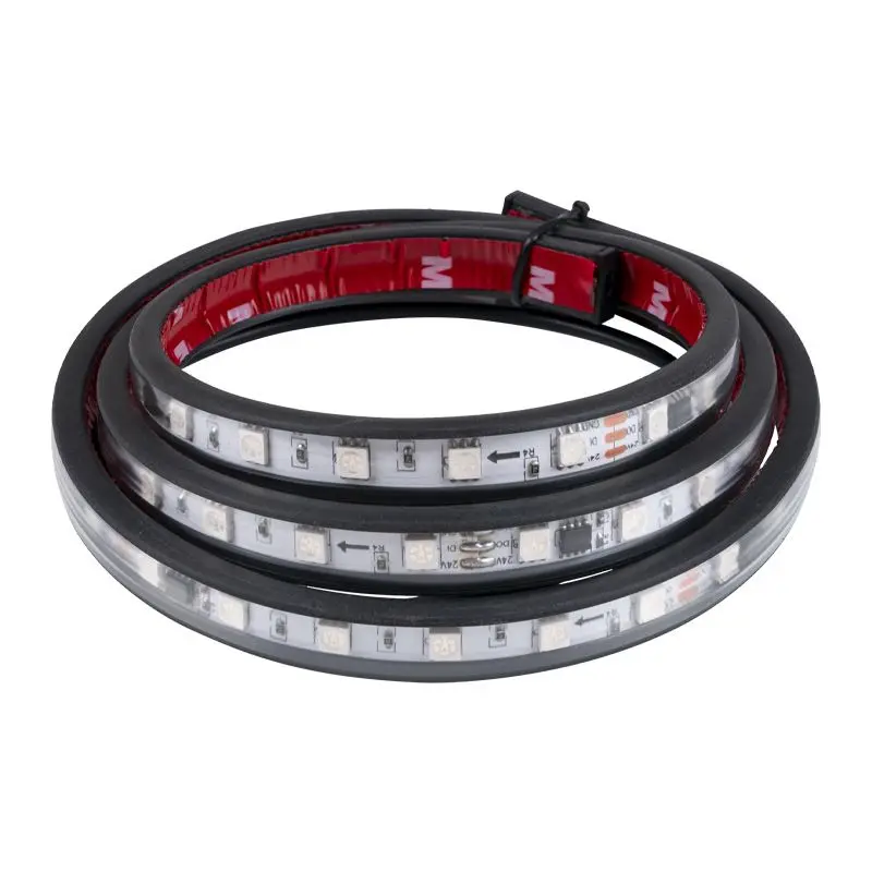 Flexible flowing dynamic streamer led strip rear trunk DRL RGB brake turn signal strip truck tail light 24V for car decoration