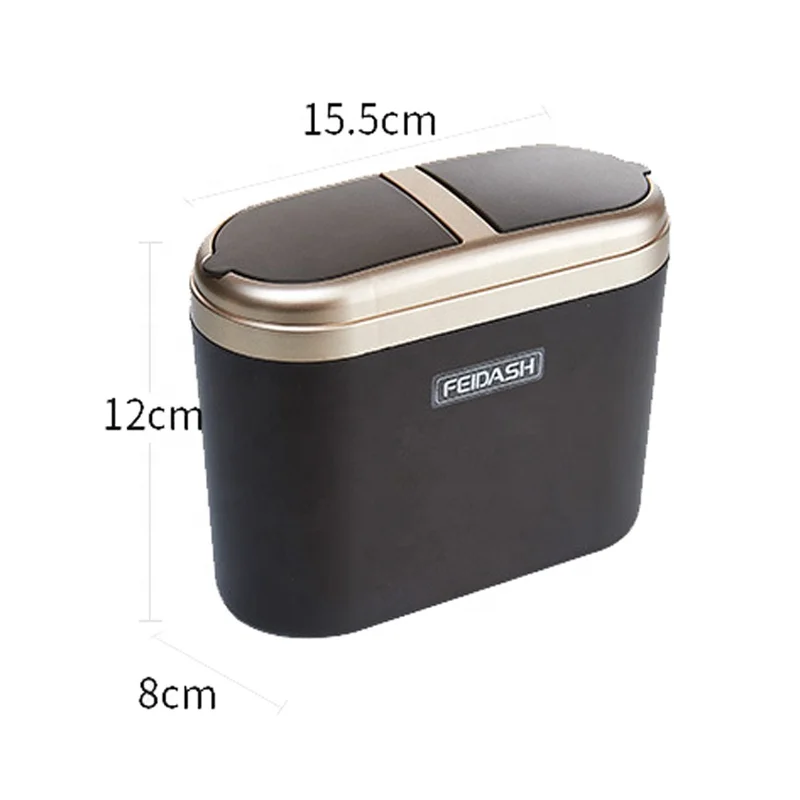 Home Cleaning Tools Trash Bin 0.8 L Mini Car Dust Kitchen Worktop Waste Bins Rubbish Trash Can Bucket