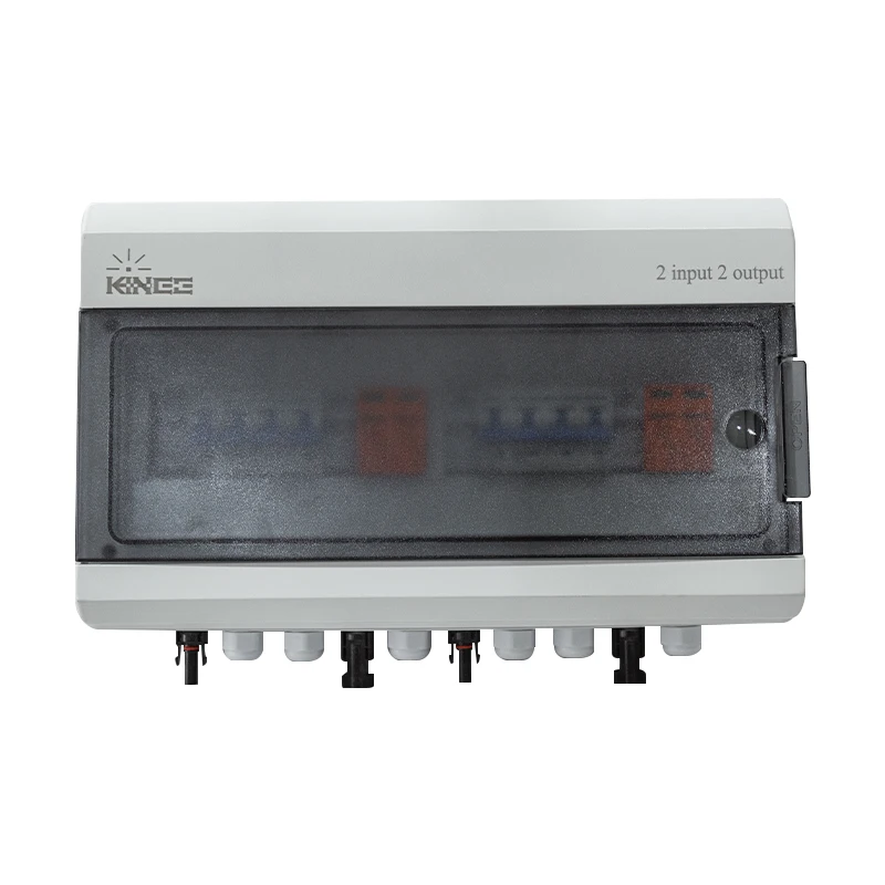 KINEE IP65 Solar Dc Pv Combiner Box 2 In 2 Out 2 Strings 600V 25A Combiner Box With CE Certification for solar system