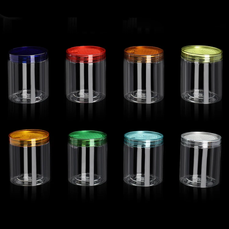 Best price vegetable containers airtight pet plastic bpa free canning jar packaging bottle can
