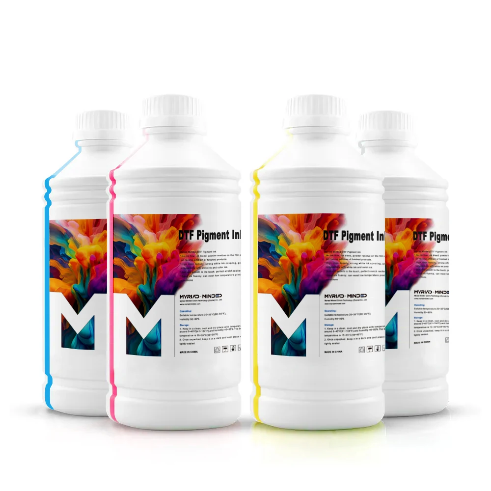 Чернила Myriad 1000 мл DTF чернила cmyk белые прямые для домашних животных i3200 xp600 4720 dx5 dx7 сумок рубашки обувь