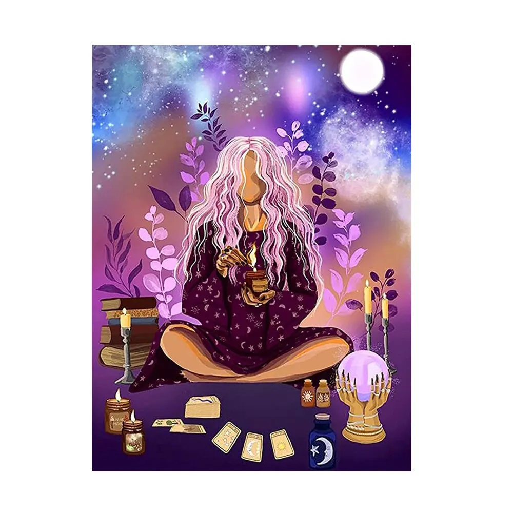 Custom Diamond Painting 5D DIY witch Full Drill Diamond Mosaic Rhinestones Arts Craft Picture