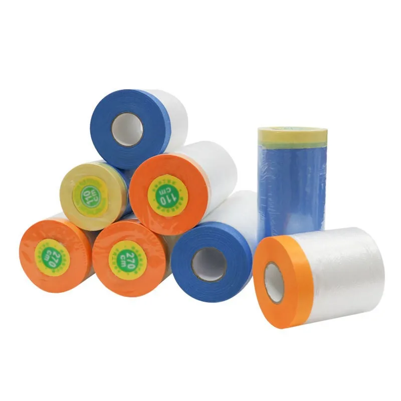 Hot Sales Protective Plastic Film Roll Covering Car Paint protection Masking Film Tape Painting Protection Covering Tape