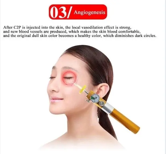 handheld c2p cdt carboxy needle therapy injector beauty device