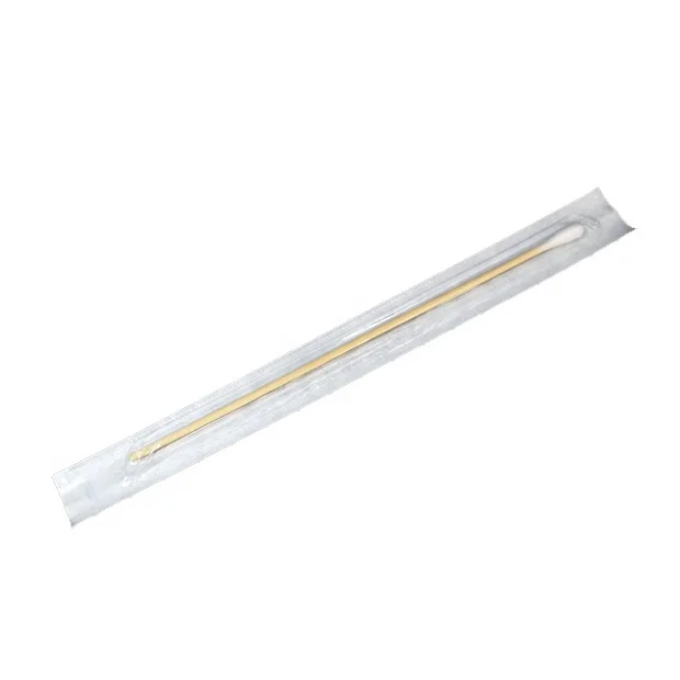 Disposable Medical Sterile Individually Wrapped Plastic Stick Wooden Stick Cotton Swab