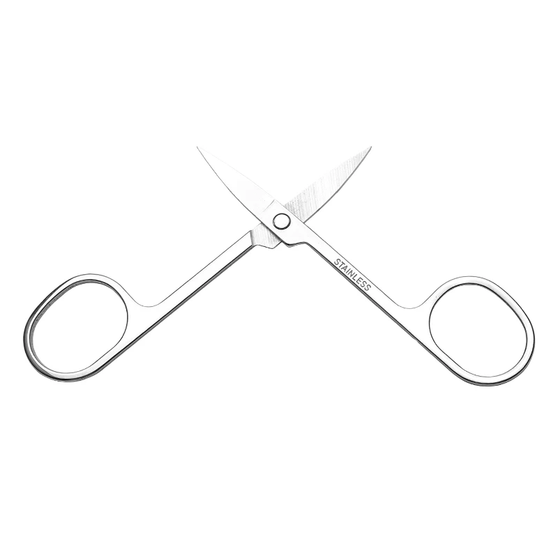 Nose Hair Trimmer Razor Remover Stainless Steel Facial Shaver Scissors Neck Eyebrow Scissors Nose Hair Trimmer Men Women Cuts