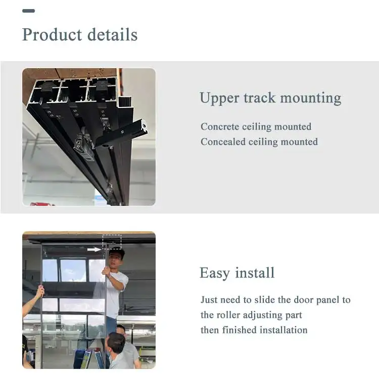 HDSAFE office door manufacturer soft closing telescopic panel sliding door living room Luxury indoor glass panel door aluminum