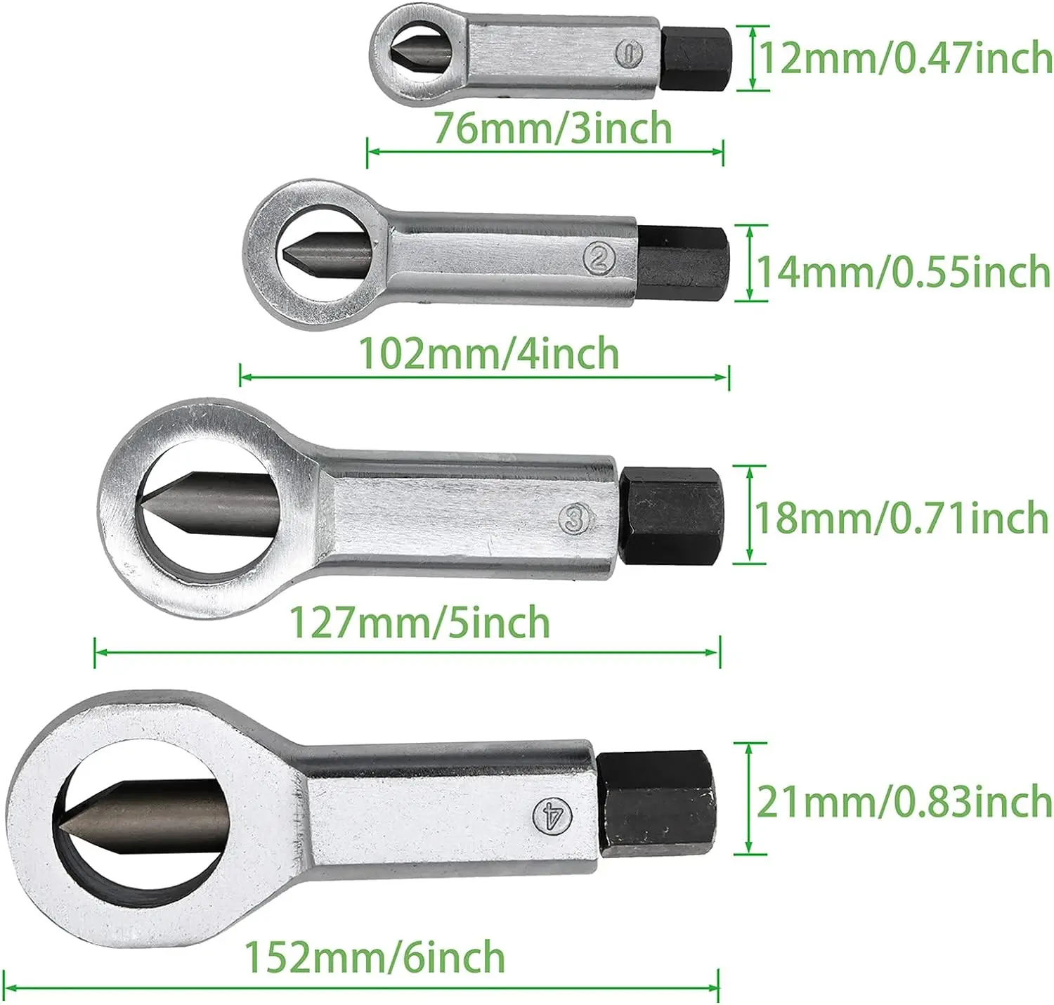 Sturdy Durable Nut Splitter Rust Prevention for Removal Metal Nut Splitter Cracker Removing Broken and Damaged Nuts