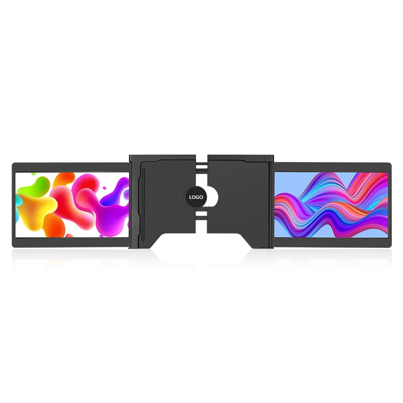 12 inch one cable triple screen laptop monitor support HDR with usb c port super slim monitor for laptop