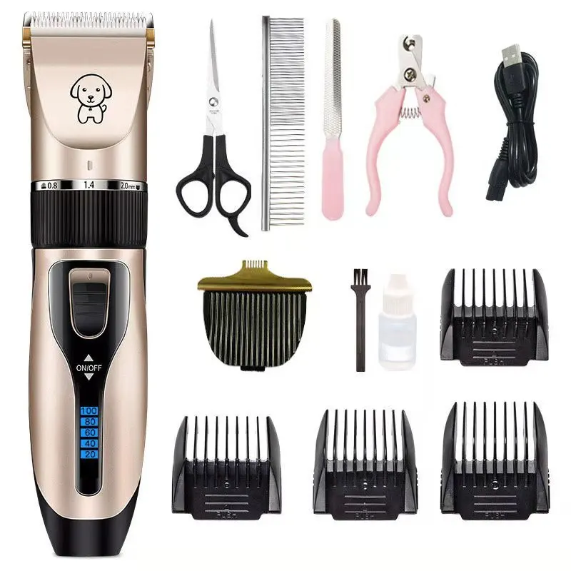 Electric rechargeable dog grooming kit pet dog animal sheep hair clipper